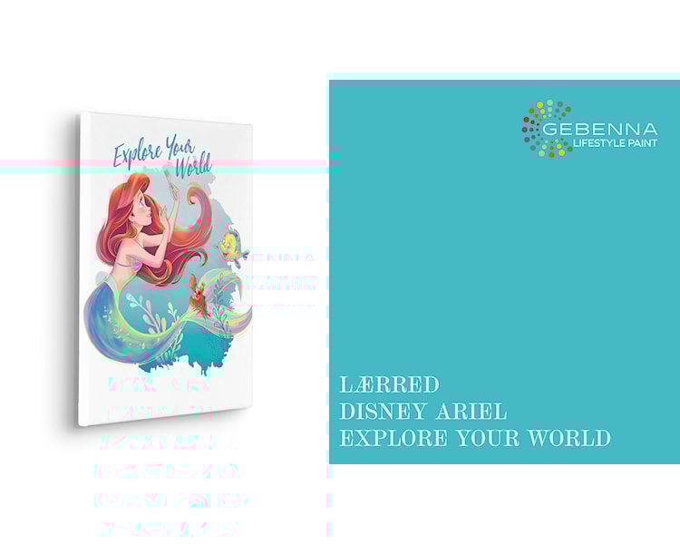 Lærred Disney Ariel Explore your World